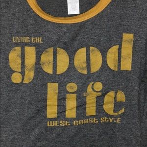 “living the good life” graphic tee